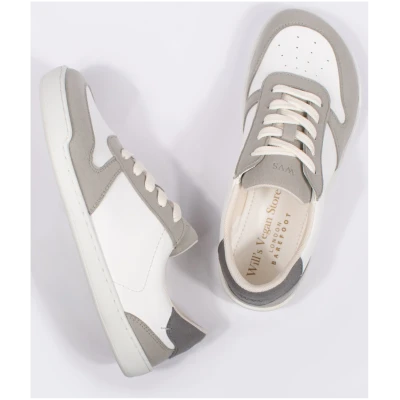 Will's Vegan Store Damen vegan Sneaker Damen Barefoot Weiß & Grau
