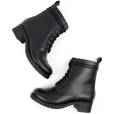 Will's Vegan Store Damen vegan Stiefel Aviator 2 Schwarz
