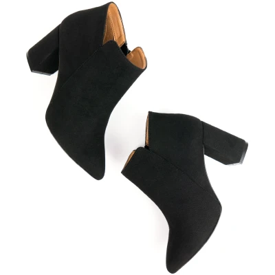 Will's Vegan Store Damen vegan Stiefel Point Toe Schwarz