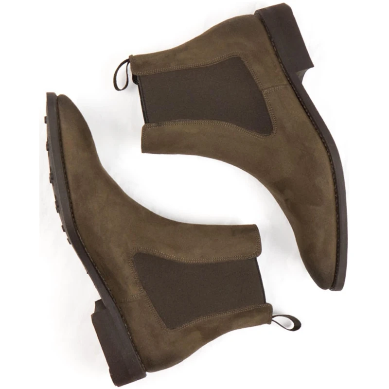 Will's Vegan Store Herren vegan Chelsea Boots Goodyear Welt Dunkelbraun