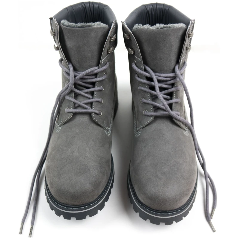 Will's Vegan Store Herren vegan Dock Boots GefÃ¼ttert Grau
