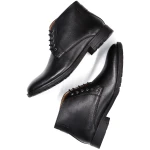 Will's Vegan Store Herren vegan Stiefel Chukka Schwarz