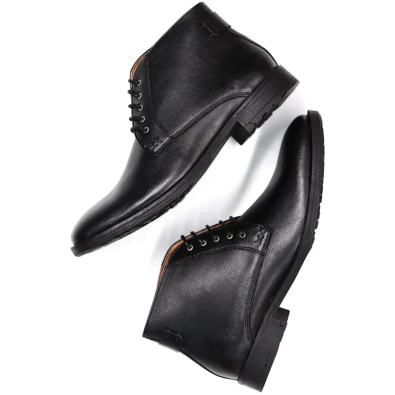 Will's Vegan Store Herren vegan Stiefel Chukka Schwarz