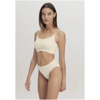 hessnatur Damen Slip High Waist im 2er-Pack PURE COTTON aus Bio-Baumwolle - natur - Größe 36