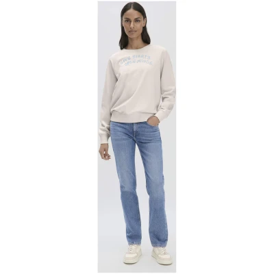 hessnatur Damen Sweatshirt Oversize aus Bio-Baumwolle - natur - Größe L