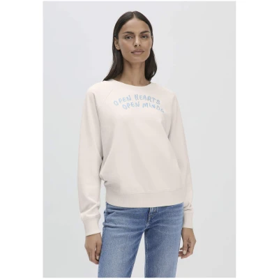 hessnatur Damen Sweatshirt Oversize aus Bio-Baumwolle - natur - Größe L