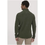 hessnatur Herren Fleece Troyer Relaxed aus Bio-Baumwolle - grün - Größe 46