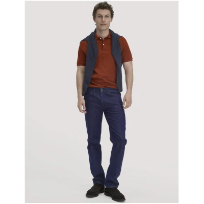 hessnatur Herren Piqué Polo Regular aus Bio-Baumwolle - braun - Größe 46