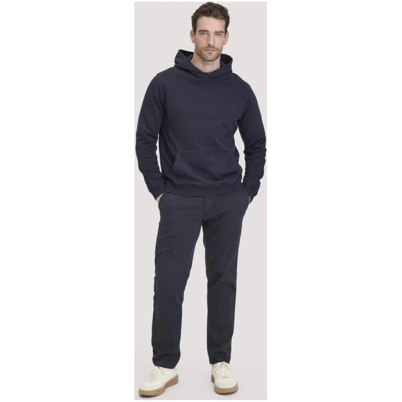 hessnatur Herren Sweathoodie Relaxed aus Bio-Baumwolle - blau - Größe 46
