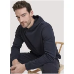 hessnatur Herren Sweathoodie Relaxed aus Bio-Baumwolle - blau - Größe 46