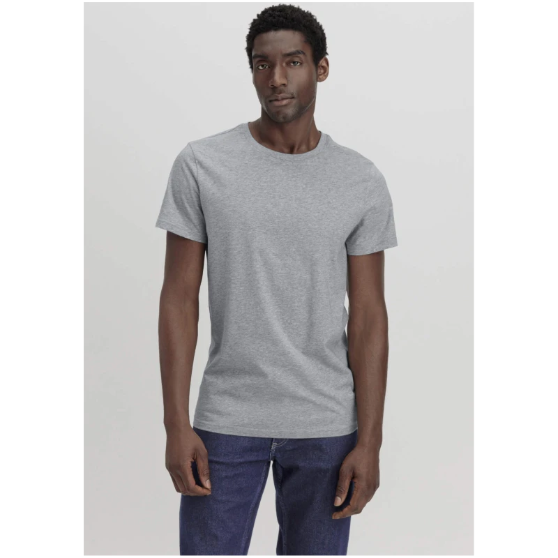 hessnatur Herren T-Shirt Regular aus Bio-Baumwolle - grau - Größe 46