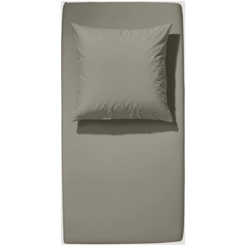 hessnatur Jersey Spannbettlaken aus Bio-Baumwolle - grün - Größe 90-100x200 cm