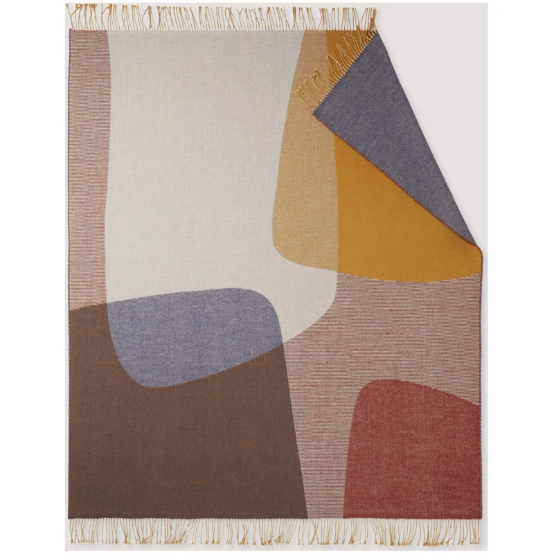 hessnatur Lambswool Mix Plaid LUNA aus Bio-Schurwolle und Bio-Baumwolle - rosa - Größe 130x180 cm