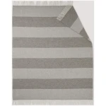 hessnatur Plaid LOKKO aus Bio-Lambswool - grau - Größe 130x180 cm