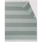 hessnatur Plaid LOKKO aus Bio-Lambswool - grün - Größe 130x180 cm