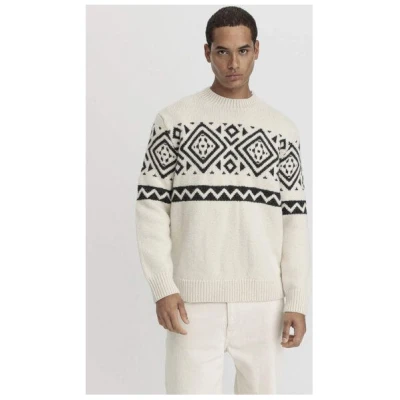 hessnatur Pullover Jacquard aus reiner Schurwolle