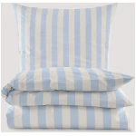 hessnatur Renforcé Bettwäsche-Set CANNES aus Bio-Baumwolle - blau - Größe 135x200 / 40x80 cm