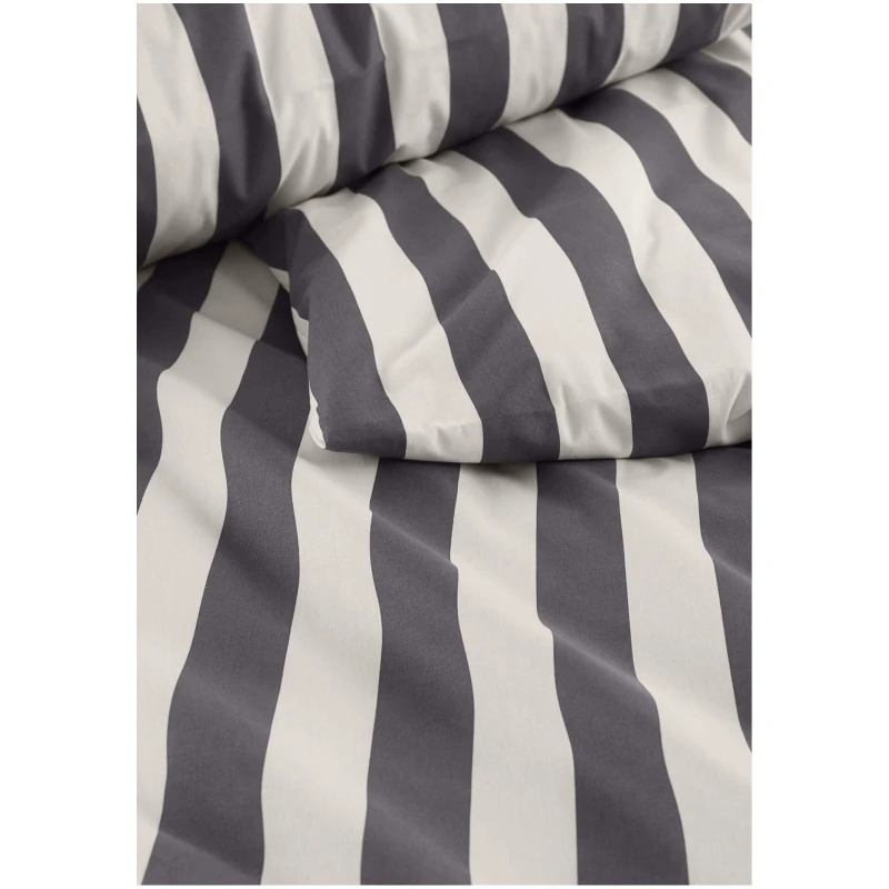 hessnatur Renforcé Bettwäsche-Set CANNES aus Bio-Baumwolle - grau - Größe 240x220 / 2x40x80 cm