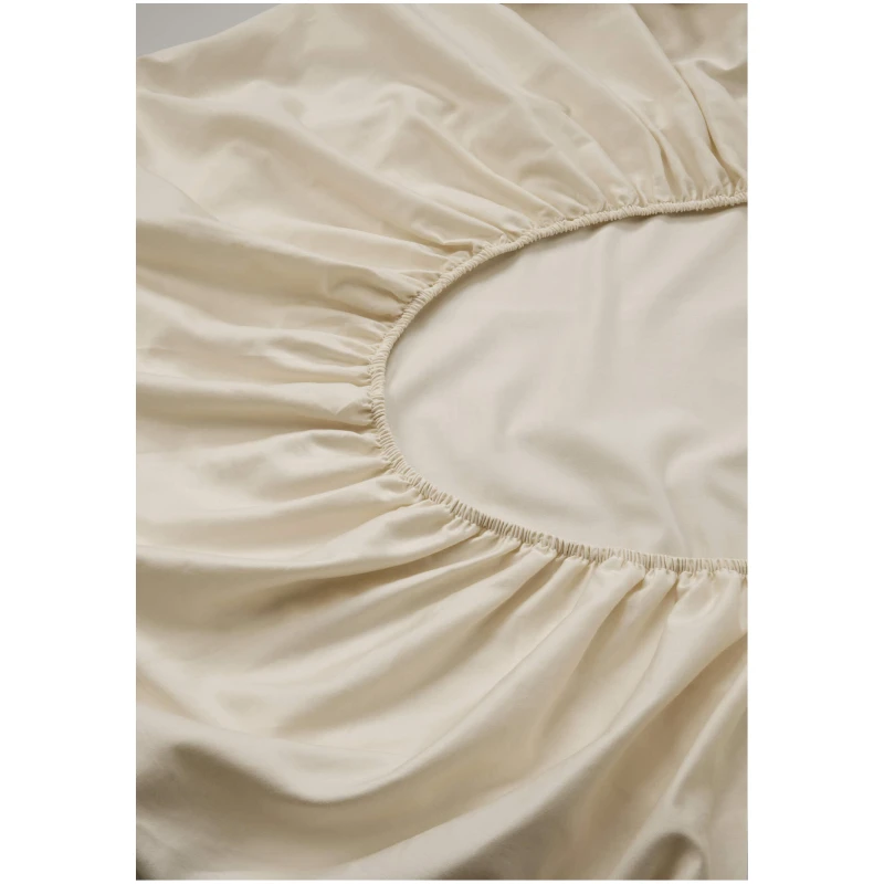 hessnatur Satin Spannbettlaken aus Bio-Baumwolle - gelb - Größe 90-100x200 cm