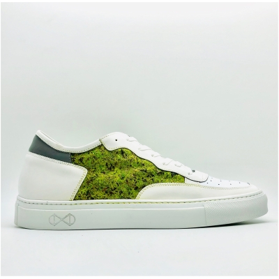 nat-2 Herren vegan Sneaker Moss Reflektierend Weiß & GrÃ¼n