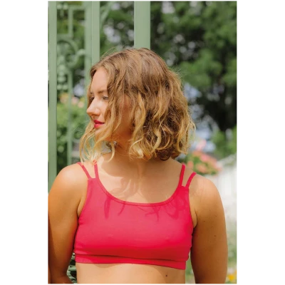 nice to meet me Damen vegan Sport-Bh Breathe Rosa