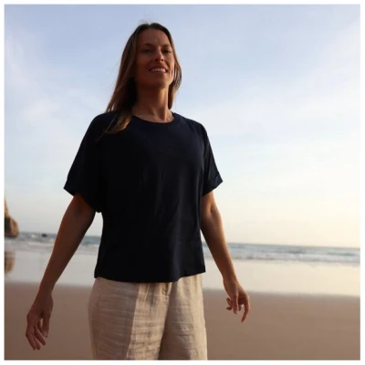 simply love it. T-Shirt mit Herz Stick am Schlüsselbein