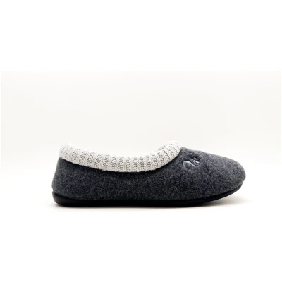 thies Damen vegan Hausschuhe Cozy Home Dunkelgrau (W/X)