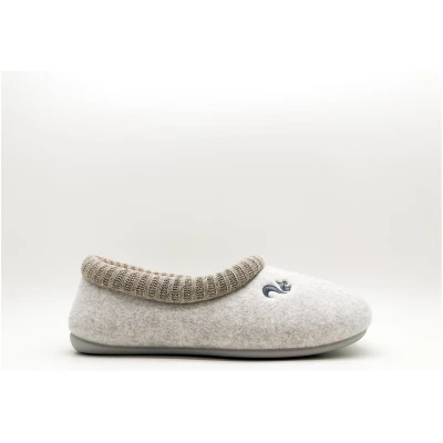 thies Damen vegan Hausschuhe Cozy Home Hellgrau (W/X)