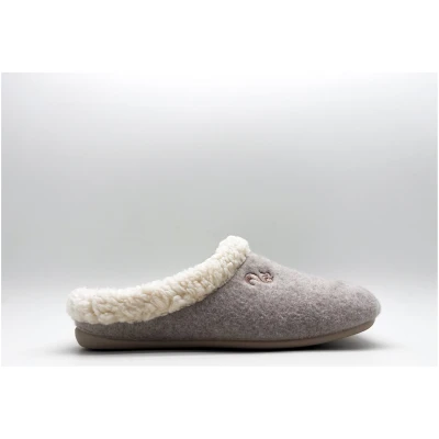 thies Damen vegan Hausschuhe Cozy Taupe