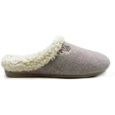 thies Damen vegan Hausschuhe Cozy Taupe