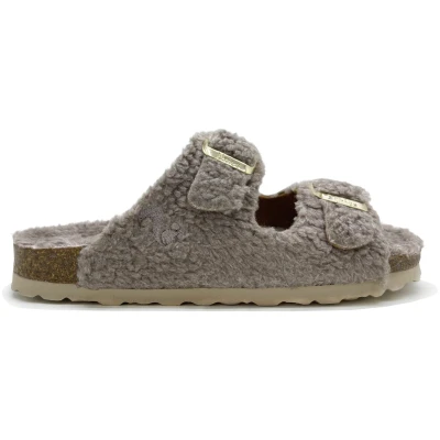 thies Damen vegan Sandale Eco Teddy Taupe