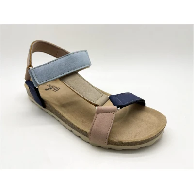 thies Damen vegan Sandalen Eco Bio Trek Vegan Multi Ocean