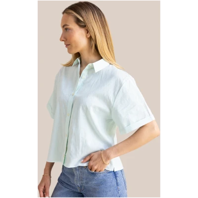 Arber Studio Damen vegan Bluse Eden MintgrÃ¼n