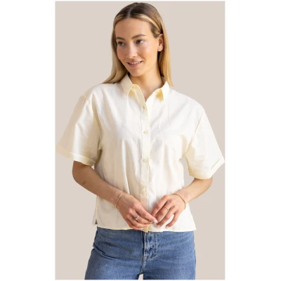 Arber Studio Damen vegan Bluse Eden Soft Yellow