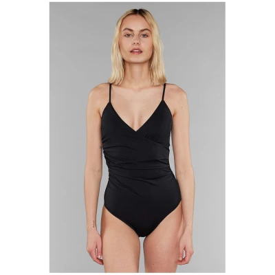 DEDICATED Damen vegan Badeanzug Klinte Schwarz