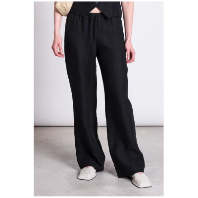JAN 'N JUNE Damen vegan Hose Sjov Drawstring Schwarz