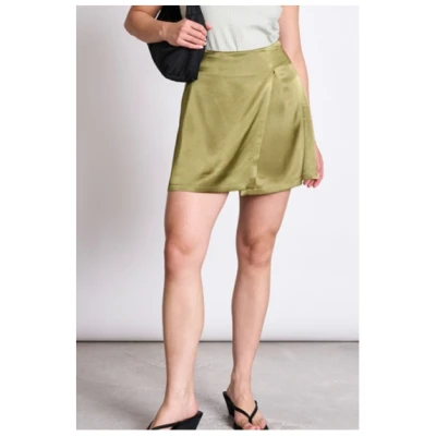 JAN 'N JUNE Damen vegan Minirock Filio Woody Olive GrÃ¼n
