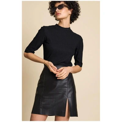 JAN 'N JUNE Damen vegan Nina Shirt Schwarz