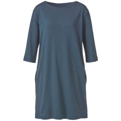 Jerseykleid aus reiner Bio-Baumwolle, nachtblau 38
