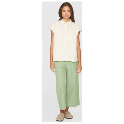 KnowledgeCotton Apparel Bluse - Sleevless shirt- aus einem Baumwolle/Leinen Mix