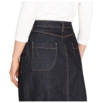 Kurzer Jeansrock mit Kontrastnähten aus reiner Bio-Baumwolle, jeansblau 36