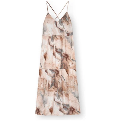 LOVJOI Damen vegan Maxikleid Tapajo Marmor