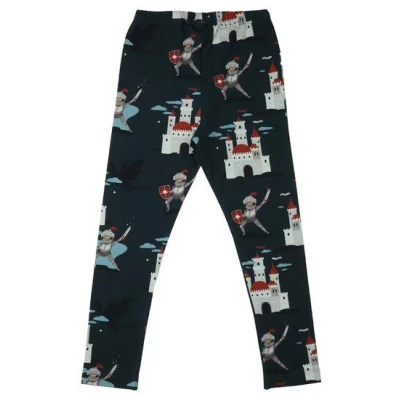 Leggings Bio Baumwolle Grün Walkiddy - Nachhaltig, Allergikerfreundlich, GOTS-zertifiziert, Umweltfreundlich, Bequem für Kleinkinder und Babys.