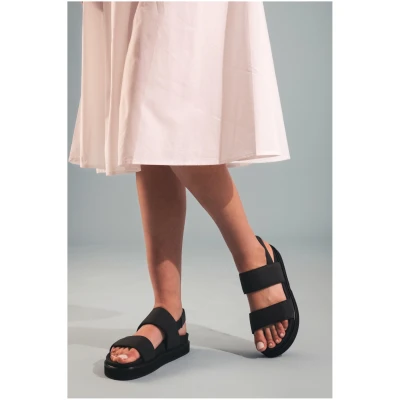 NAE Damen vegan Sandalen Lau Schwarz