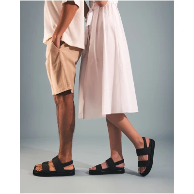 NAE Damen vegan Sandalen Lau Schwarz