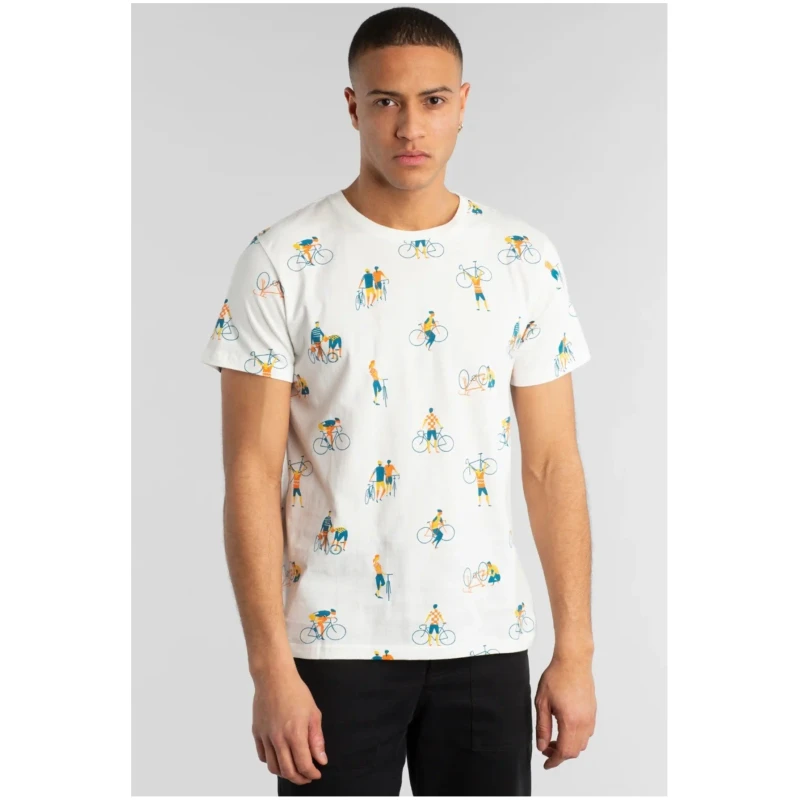 T-Shirt Stockholm Bike People Off White