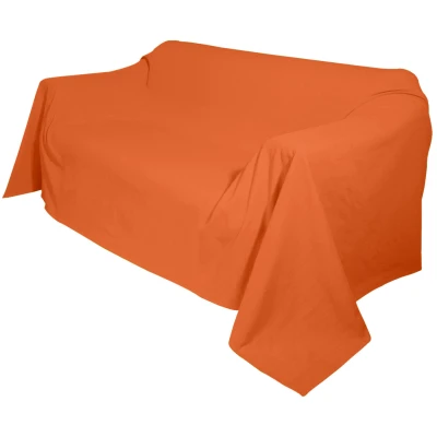 Tagesdecke aus Bio-Baumwolle, haselnuss 350 x 210 cm