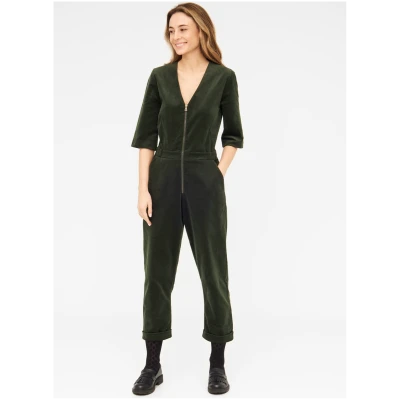 Widda Damen vegan Jumpsuit Kris DunkelgrÃ¼n