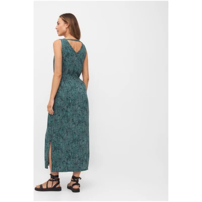 Widda Damen vegan Kleid Vani Waldblau/Petrol