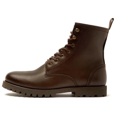 Will's Vegan Store Damen vegan Stiefel Rangers Damen Dunkelbraun
